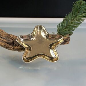 Galerie Gold Star Shaped Dish Holiday Catch All Trinket